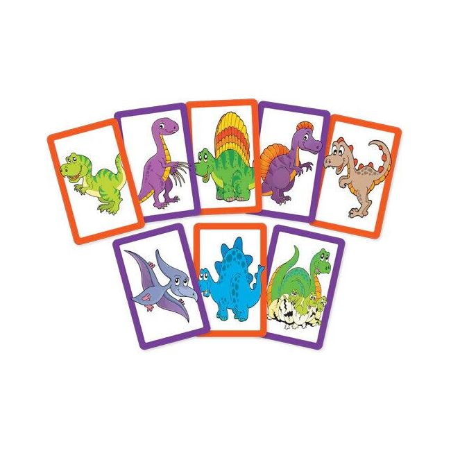 Joc de carti 2 in 1 - dinozauri veseli