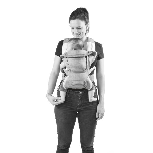 Marsupiu ergonomic multifunctional Chicco Hip Seat cu suport pentru sold, HazelWood (Crem). luni+ CHC79147-8_HAZELWOOD