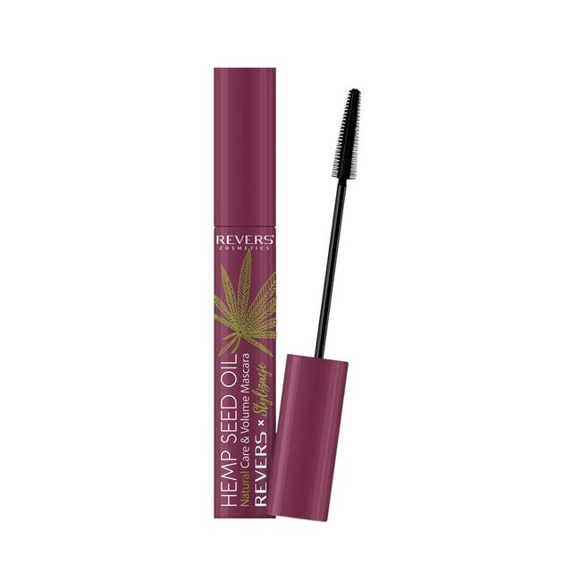 Mascara cu Ulei din Semințe de Cânepă, Burgundy, Revers, 10ml