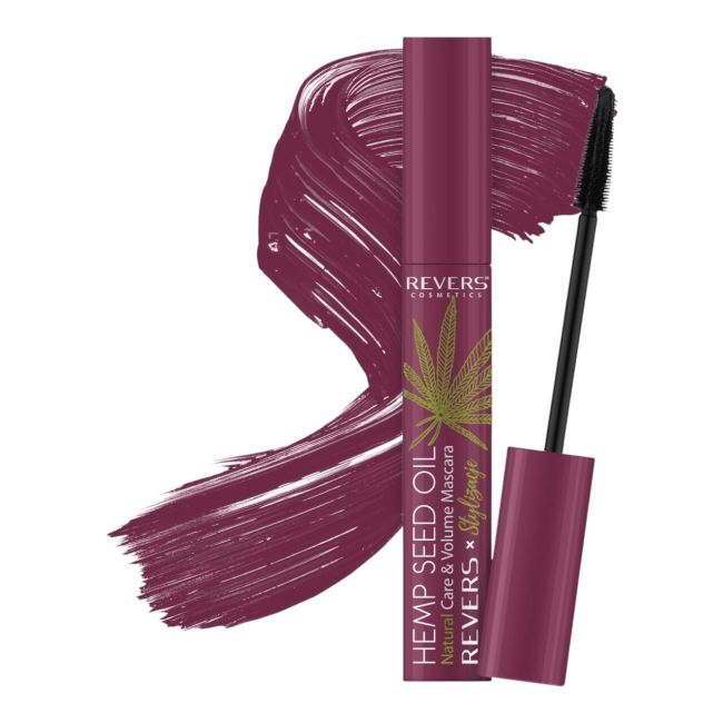 Mascara cu Ulei din Semințe de Cânepă, Burgundy, Revers, 10ml
