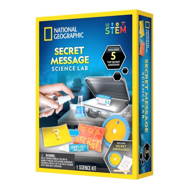 National Geographic - Set educativ Laboratorul mesajelor secrete stiinta si mister ARTNG24736