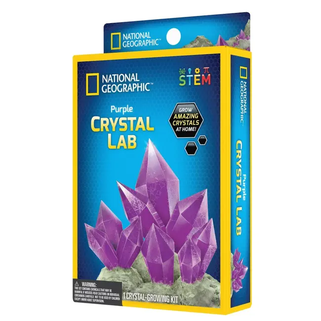 National Geographic - Set educativ Mini laborator de crestere cristale violet ARTNG29615