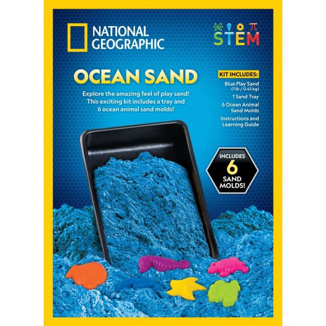 National Geographic - Set educativ Nisip kinetic ce ajuta la dezvoltarea abilitatilor motorii fine ARTNG23678