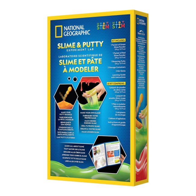 National Geographic - Set educativ experiment de creare Slime si Plastilina ARTNG24729