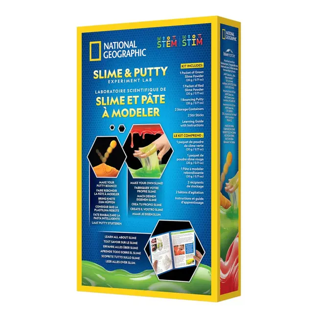 National Geographic - Set educativ experiment de creare Slime si Plastilina ARTNG24729