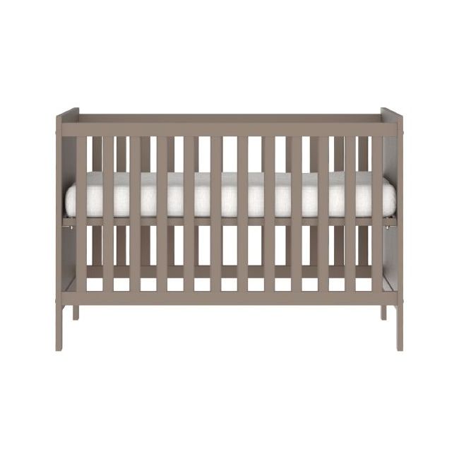 Patut bebelusi din MDF 120×60 cm,transformabil in SOFA, Elisabeth II Chocolate + Saltea Cocos EKDek92060