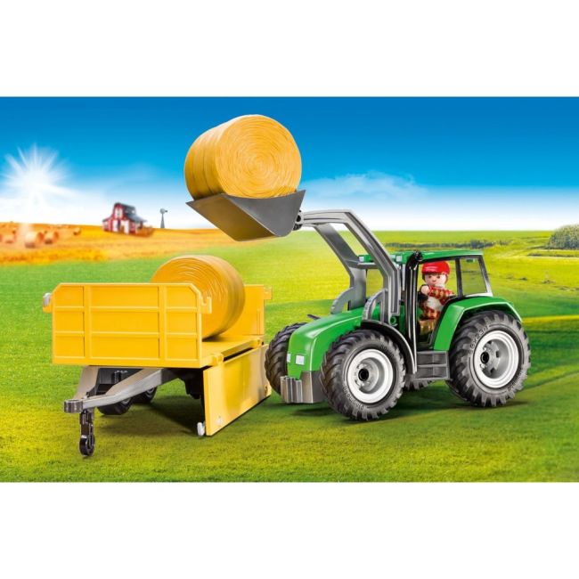 Playmobil - Tractor cu remorca si incarcator frontal ARTPM9317