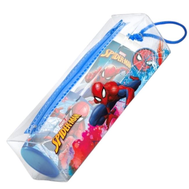 Set ingrijire dentala pentru copii, pahar, pasta de dinti, periuta si etui, Spiderman, 2567