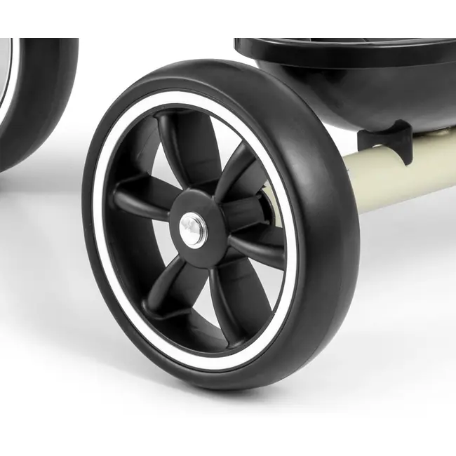 Tricicleta cu cadru robust din otel, roti Eva, +24 luni, Bobby Beige EKDmm0153