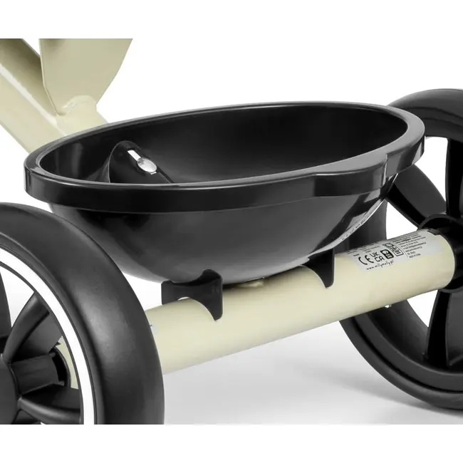 Tricicleta cu cadru robust din otel, roti Eva, +24 luni, Bobby Beige EKDmm0153