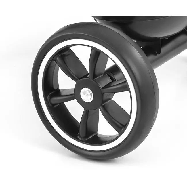 Tricicleta cu cadru robust din otel, roti Eva, +24 luni, Bobby Black EKDmm9564