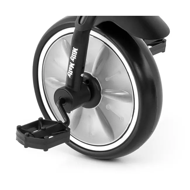 Tricicleta cu cadru robust din otel, roti Eva, +24 luni, Bobby Black EKDmm9564