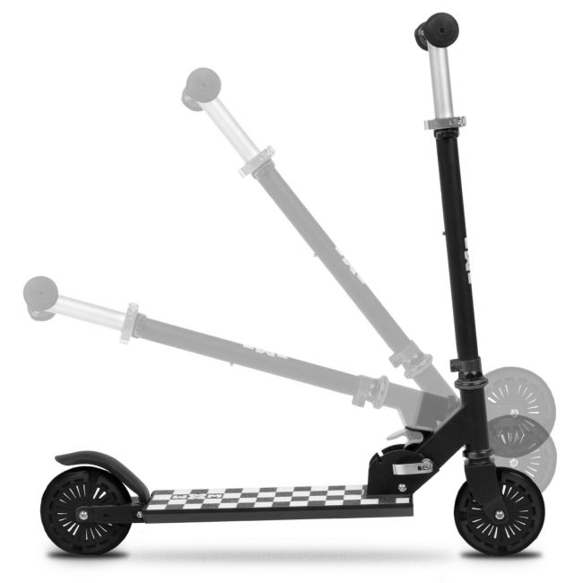 Trotineta Pliabila, Wxm, Skipo Chess, Aluminiu, Roti Led 120mm, Pana La 50 Kg, White Black Pjbhsskib01