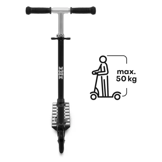 Trotineta Pliabila, Wxm, Skipo Chess, Aluminiu, Roti Led 120mm, Pana La 50 Kg, White Black Pjbhsskib01
