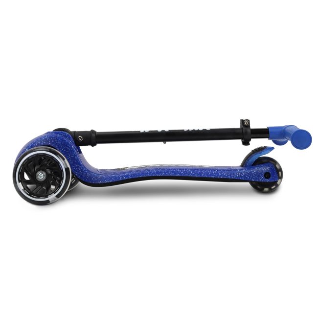 Trotineta pliabila Milly Mally Sparky Blue, roti din silicon cu Led, platforma iluminata, greutate admisa 50 kg EKDmm0368