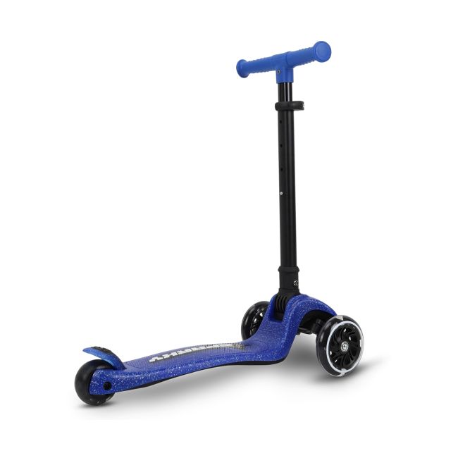 Trotineta pliabila Milly Mally Sparky Blue, roti din silicon cu Led, platforma iluminata, greutate admisa 50 kg EKDmm0368
