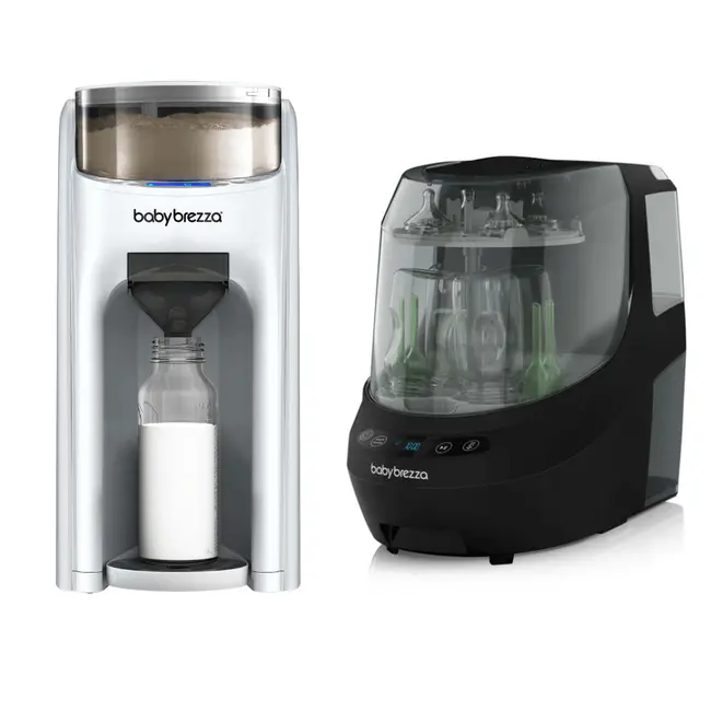 Pachet BebeStart 17 - Espressor Formula Pro Advanced All White + Bottle Washer Pro Black