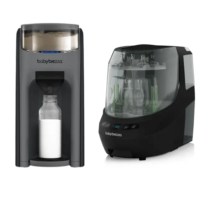 Pachet BebeStart 16 - Espressor Formula Pro Advanced Charcoal + Bottle Washer Pro Black