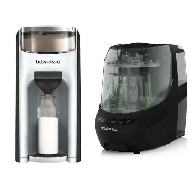 Pachet BebeStart 14 - Espressor Formula Pro Advanced White + Bottle Washer Pro Black