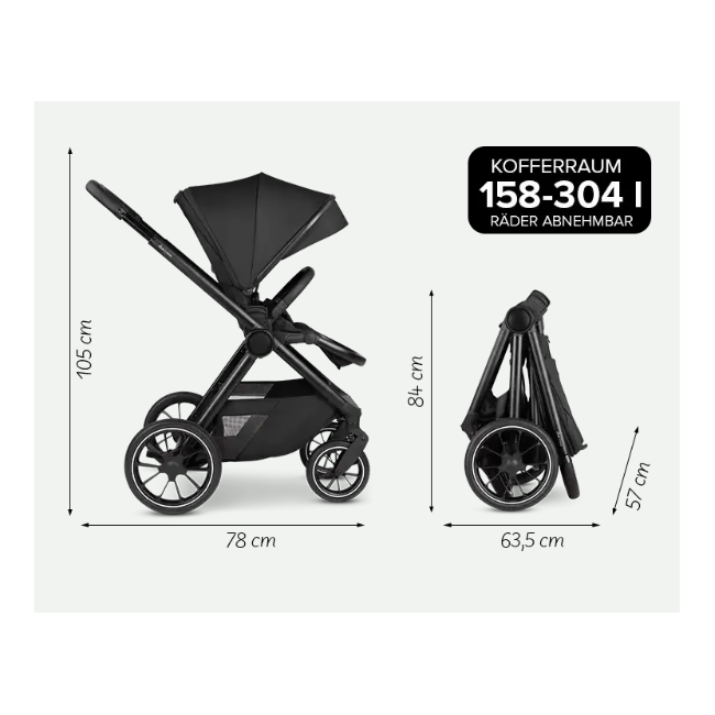 Carucior 2 in 1 S Tree verde - Circle Abc design