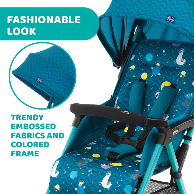 Carucior sport Chicco Ohlala 3, Sloth In Space (Albastru), 0luni+ CHC79733-8_SLOTH IN SPACE