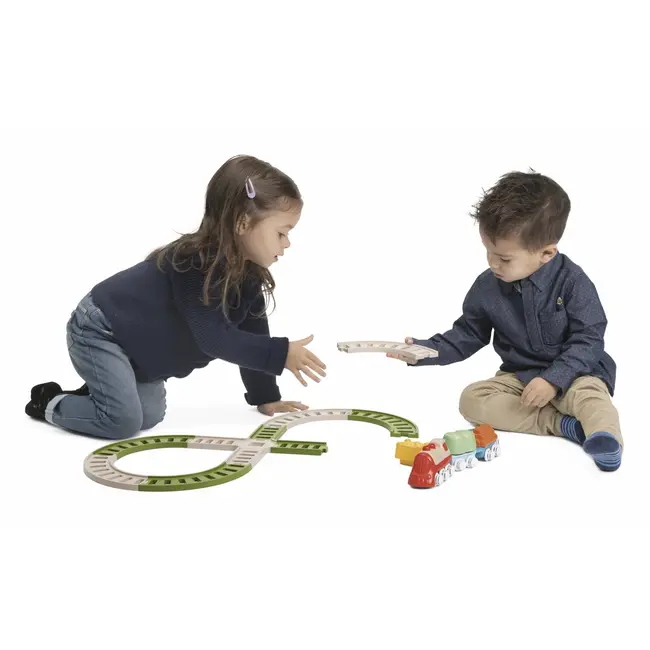 Jucarie ecologica Chicco trenulet si cale ferata, 18luni-3ani CHC11543-1