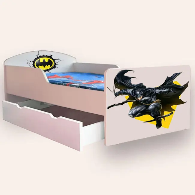 Patut Pentru Baietei Batman Mic 2-8 Ani Cu Sertar Varianta fara Saltea Cmg43817477374209