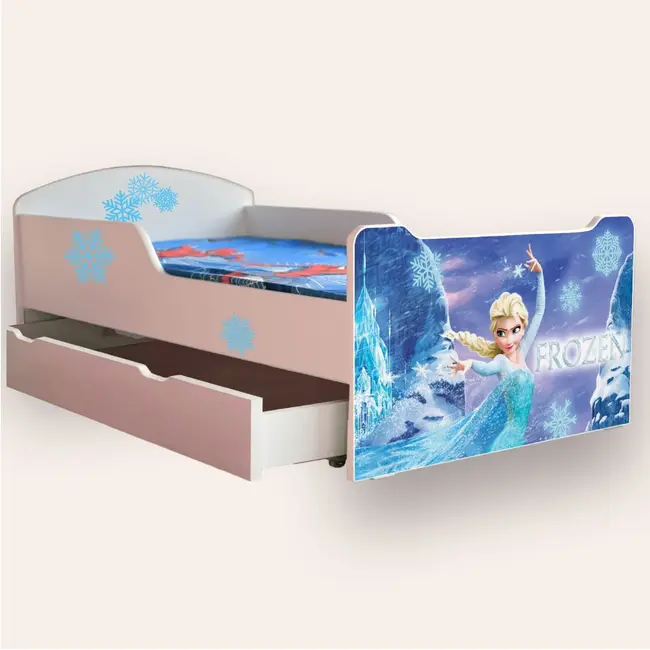 Patut Fetite Frozen Mic 2-8 Ani Cu Sertar Varianta fara Saltea Cmg43611345420545