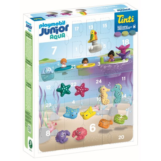 Playmobil - Calendar de Craciun Junior Aqua si Tinti Jucarii de baie ARTPM71777