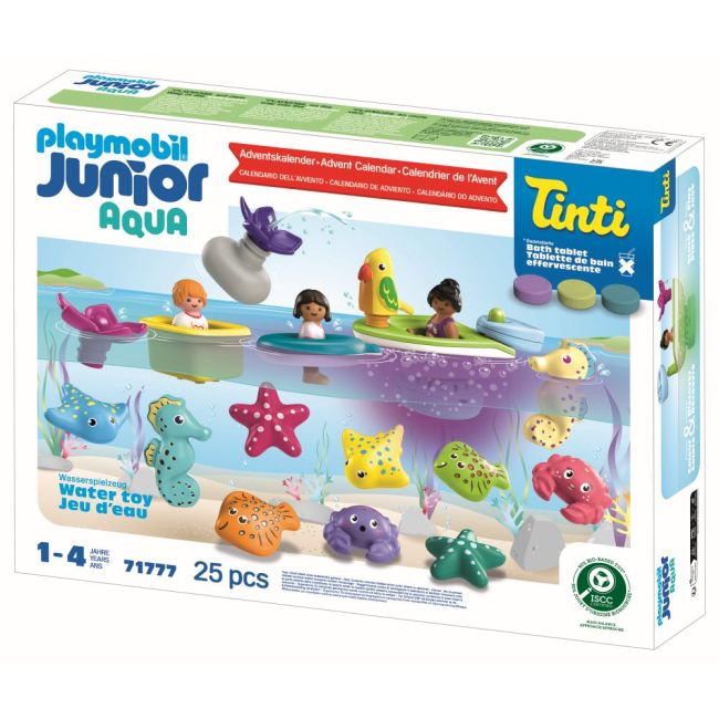 Playmobil - Calendar de Craciun Junior Aqua si Tinti Jucarii de baie ARTPM71777