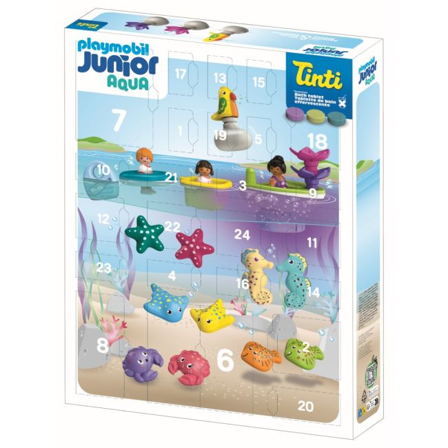 Playmobil - Calendar de Craciun Junior Aqua si Tinti Jucarii de baie ARTPM71777