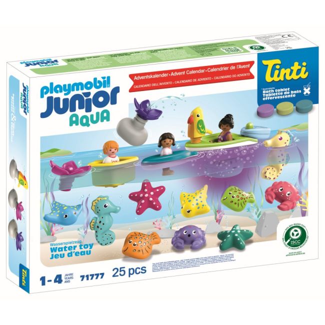 Playmobil - Calendar de Craciun Junior Aqua si Tinti Jucarii de baie ARTPM71777