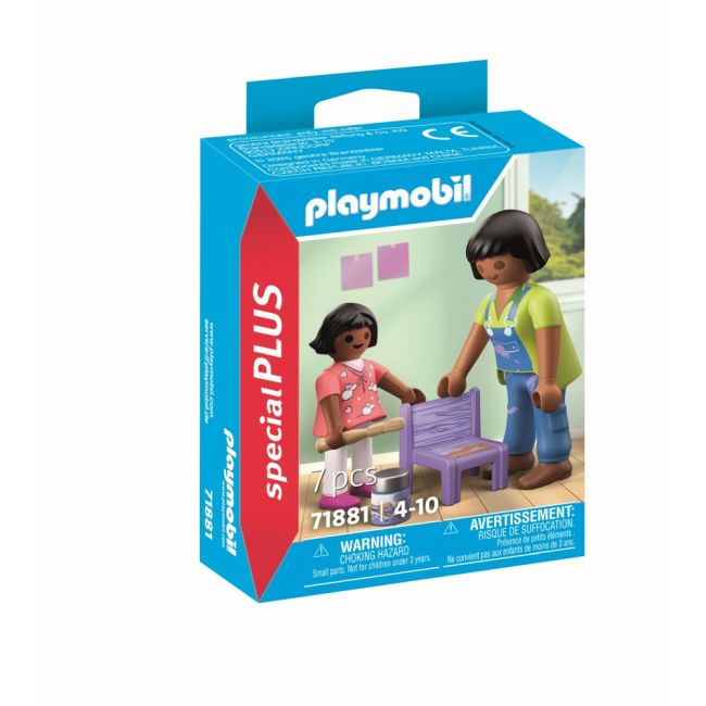 Playmobil - Figurina mesterita cu fetita ARTPM71881