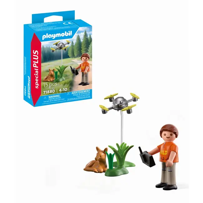 Playmobil - Figurina salvator cu drona ARTPM71880
