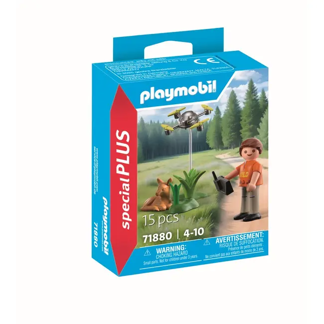 Playmobil - Figurina salvator cu drona ARTPM71880