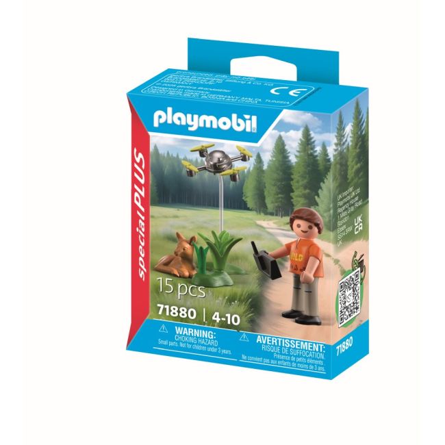 Playmobil - Figurina salvator cu drona ARTPM71880