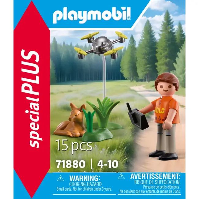 Playmobil - Figurina salvator cu drona ARTPM71880