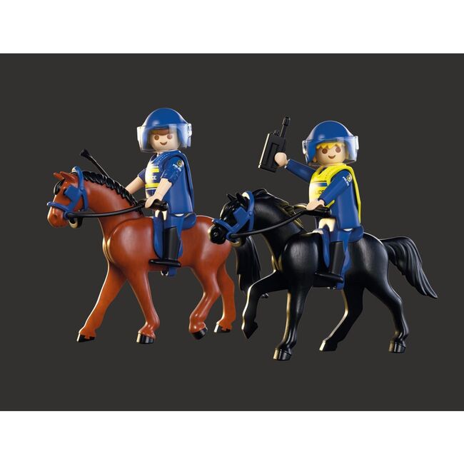 Playmobil - Jucarie de rol Echipaj de politie calare ARTPM71877