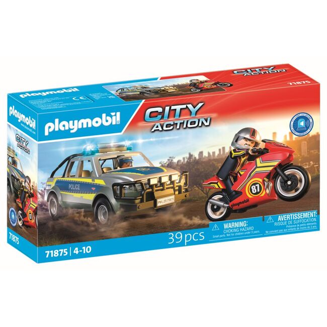 Playmobil - Jucarie de rol Politia in urmarire ARTPM71875