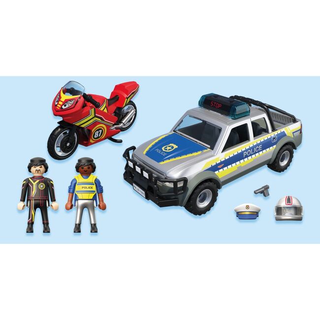 Playmobil - Jucarie de rol Politia in urmarire ARTPM71875