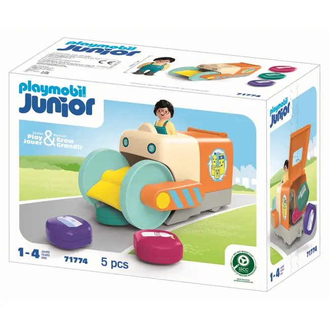 Playmobil - Junior dezvoltare prin joaca Vehicul de colectare a gunoiului ARTPM71774