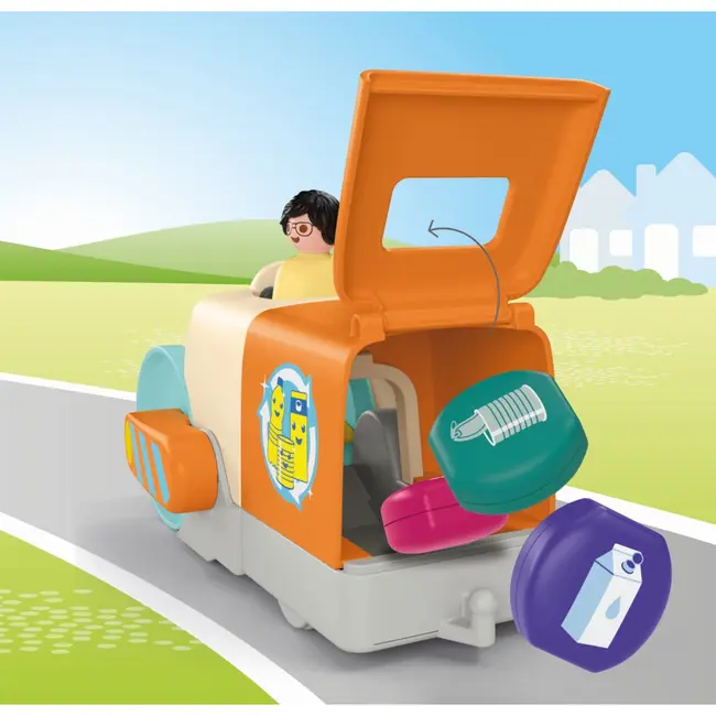 Playmobil - Junior dezvoltare prin joaca Vehicul de colectare a gunoiului ARTPM71774