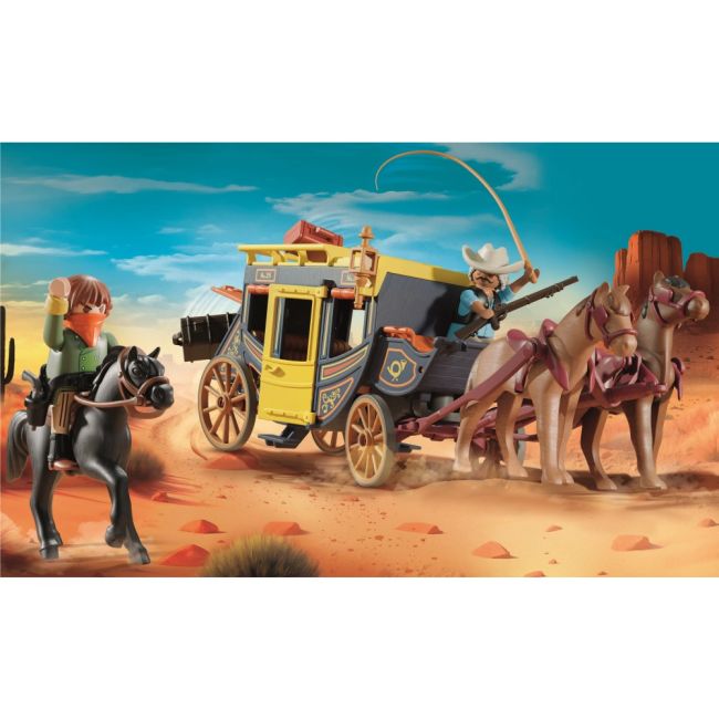 Playmobil - Promo Pack Diligenta din Vestul salbatic ARTPM71862
