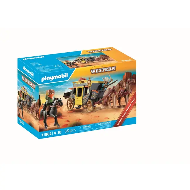 Playmobil - Promo Pack Diligenta din Vestul salbatic ARTPM71862
