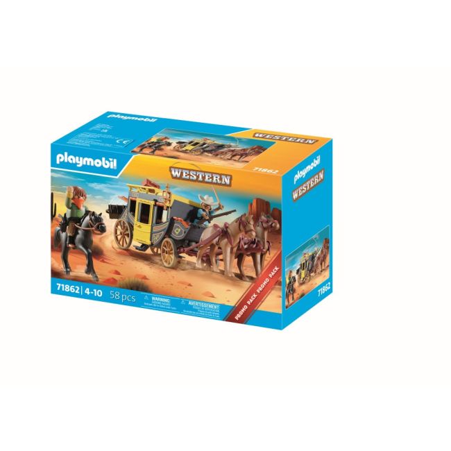 Playmobil - Promo Pack Diligenta din Vestul salbatic ARTPM71862
