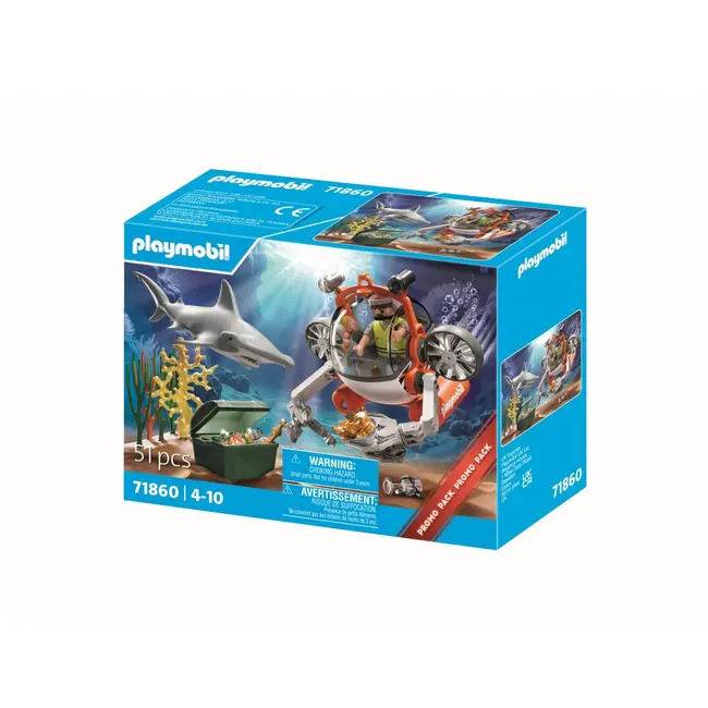 Playmobil - Promo Pack vanatoarea comorii cu submarin ARTPM71860