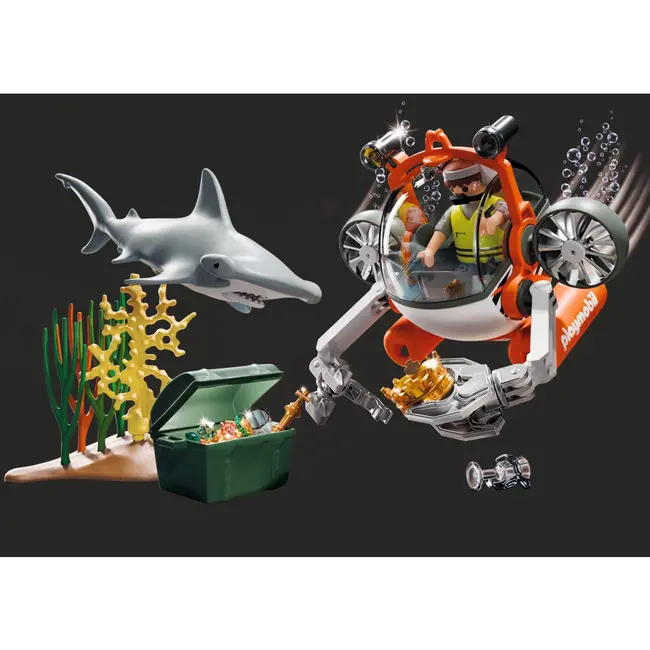 Playmobil - Promo Pack vanatoarea comorii cu submarin ARTPM71860