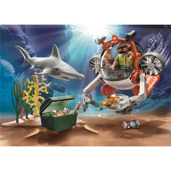 Playmobil - Promo Pack vanatoarea comorii cu submarin ARTPM71860