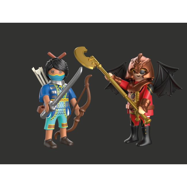 Playmobil - Set 2 figurine cavaler Novelmore si bandit Burnham ARTPM71884