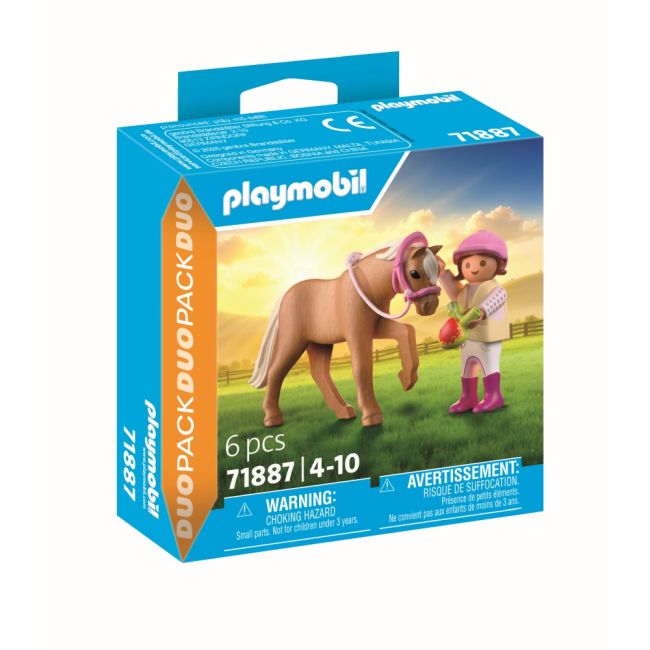 Playmobil - Set 2 figurine fetita cu ponei ARTPM71887